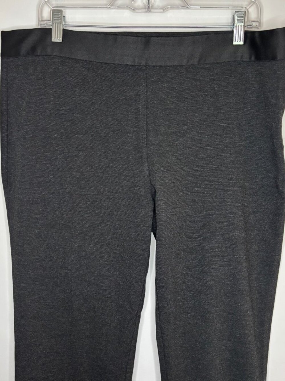 EVERLANE Side Zip Straight Leg Pant Womens 12 Gray Flat Front Stretch Casual